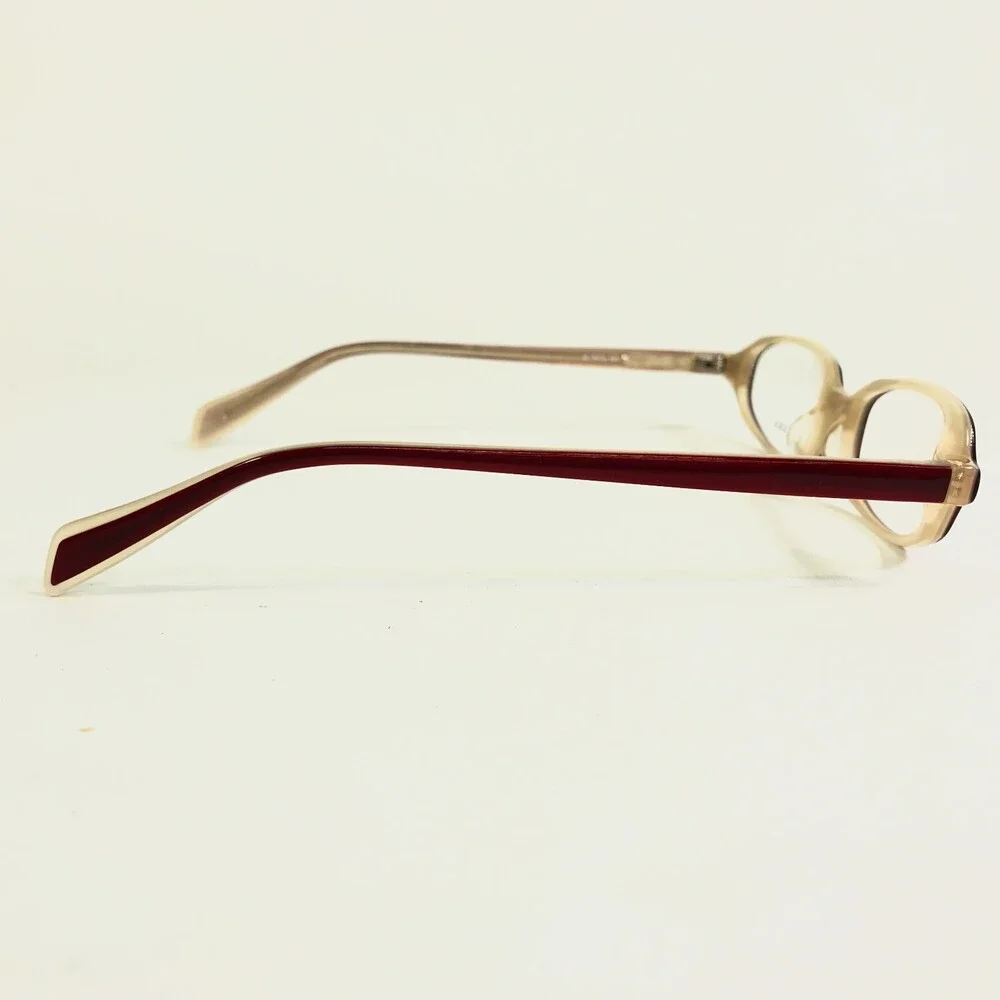 Miyazawa Eyeglasses Frames M-P47U Red Yellow Rectangular Full Rim 49-18-135
